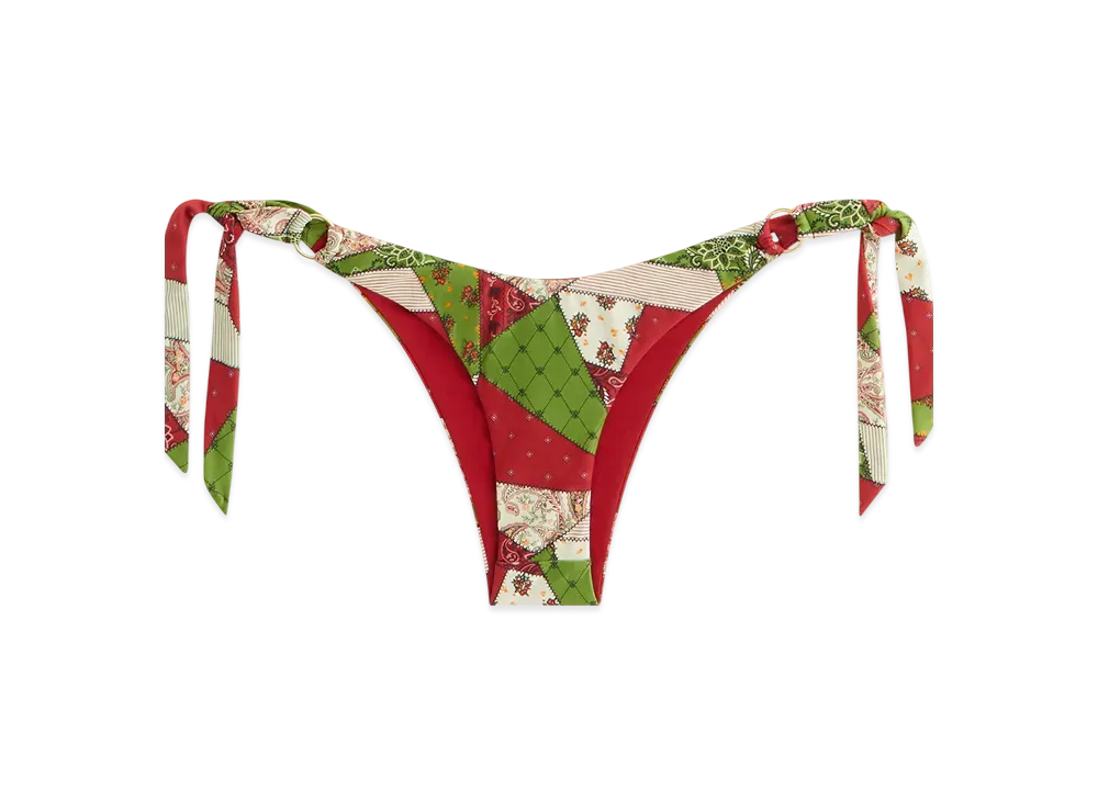 Kith Women Iris Patchwork Scarf Tie Bottom "Kyoho"