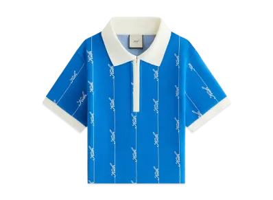 Kith Women Taylen Pique Logo Knit Polo "Royal"