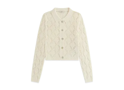 Kith Women Tori Crochet Knit Top "Silk"