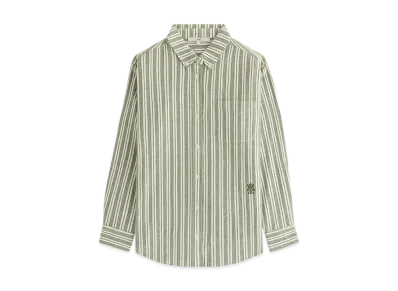 Kith Women Ora II Dobby Stripe Shirt "Turf"