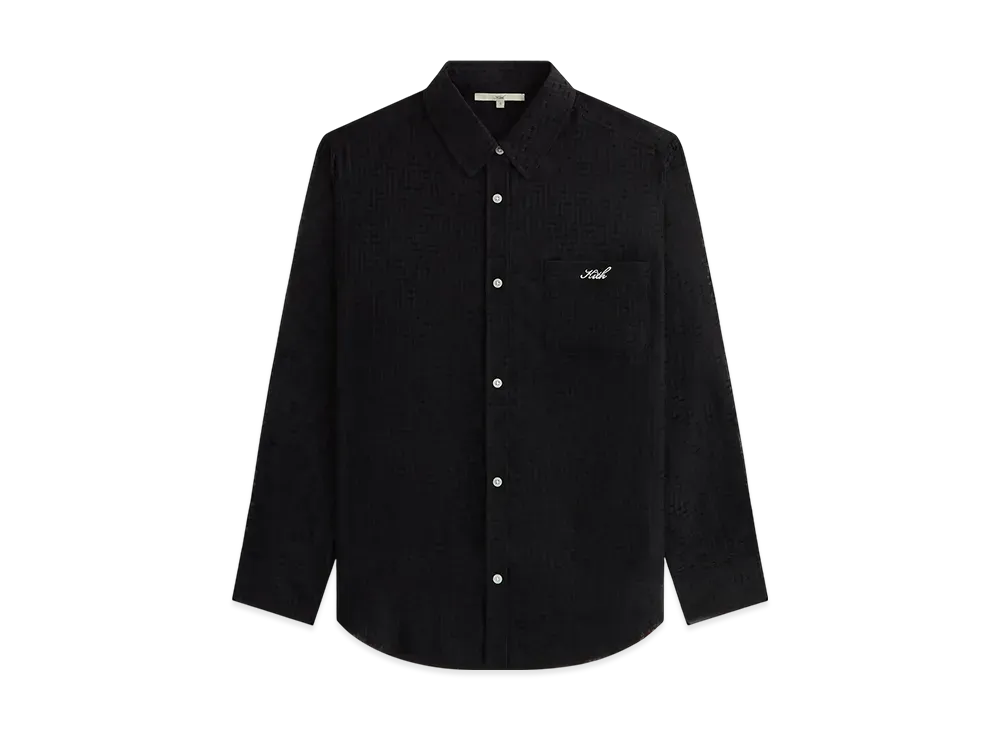Kith Women Ora II Clipped Jacquard Shirt "Black"