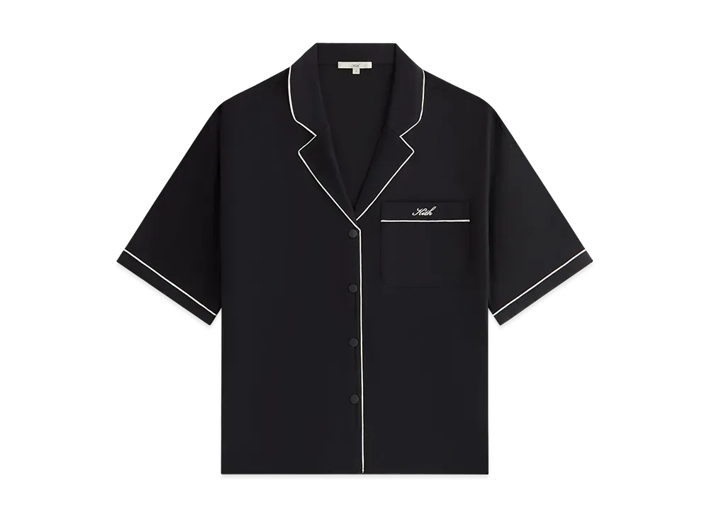 Kith Women Elena Snap Front Shirt "Black"
