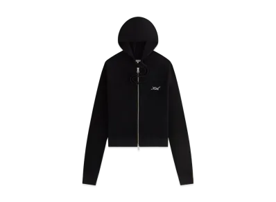 Kith Women Adley Shrunken Sweater Hoodie "Black"