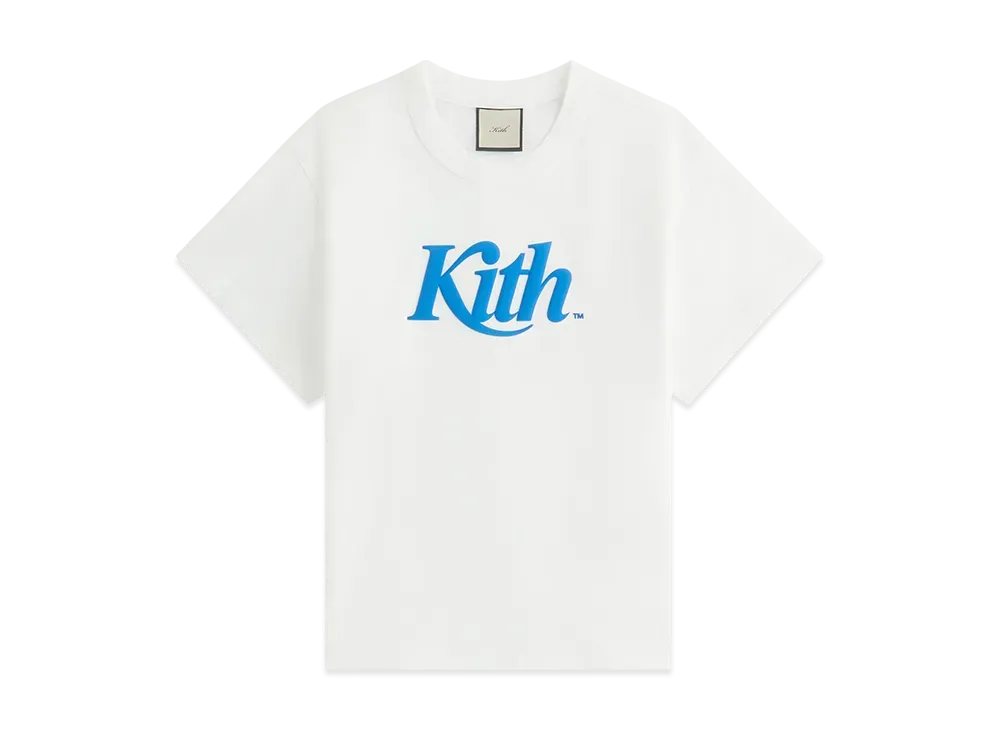 Kith Women Swash Logo Mulberry Vintage Tee "White"