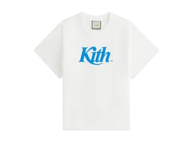 Kith Women Swash Logo Mulberry Vintage Tee "White"