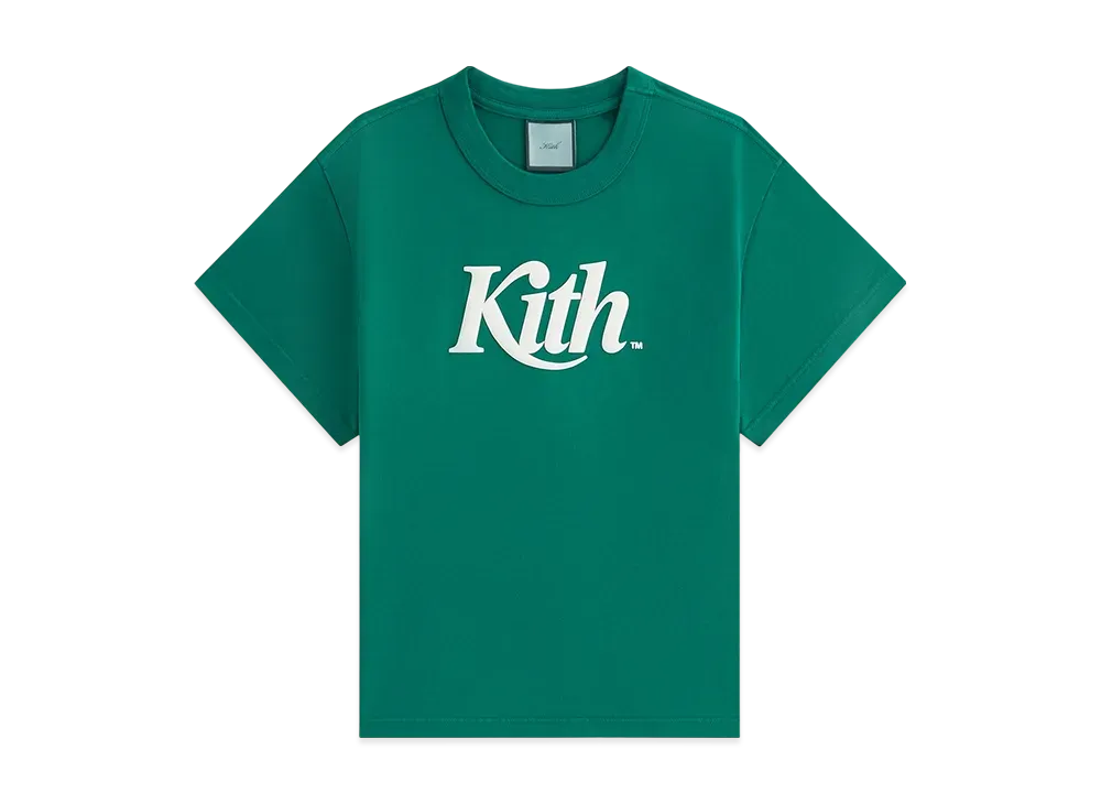 Kith Women Swash Logo Mulberry Vintage Tee "Newt"