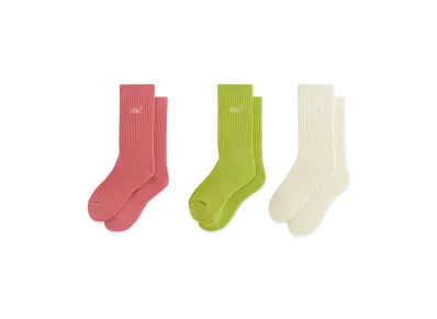 Kith Women Script Classic Crew Sock 3-Pack "Multi"