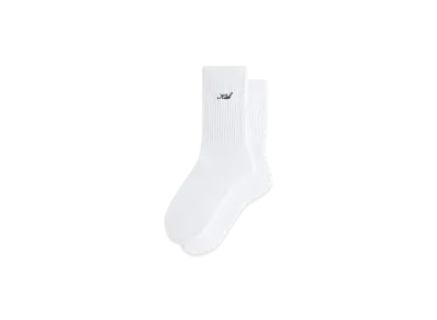 Kith Women Script Classic Crew Socks "White"