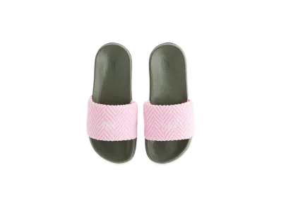 Kith Women Herringbone Terry Slides "Bubble"