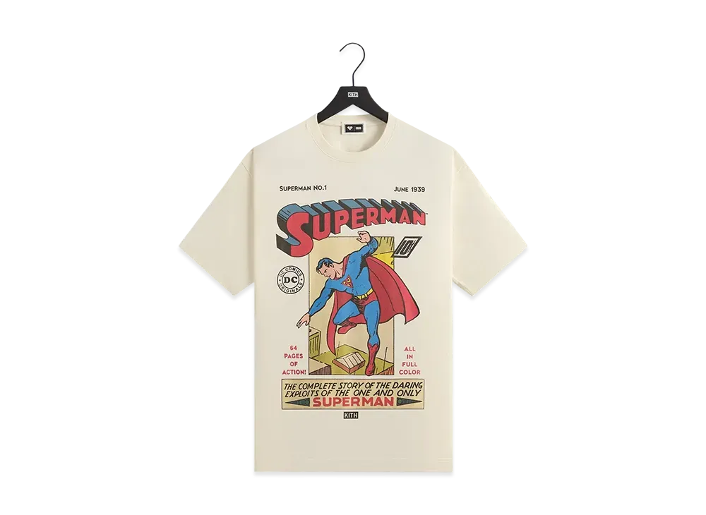 Kith x Superman No. 1 Vintage Tee "Sandrift"