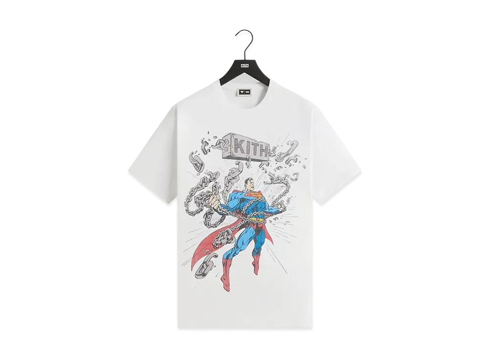 Kith x Superman Chains Vintage Tee "White"