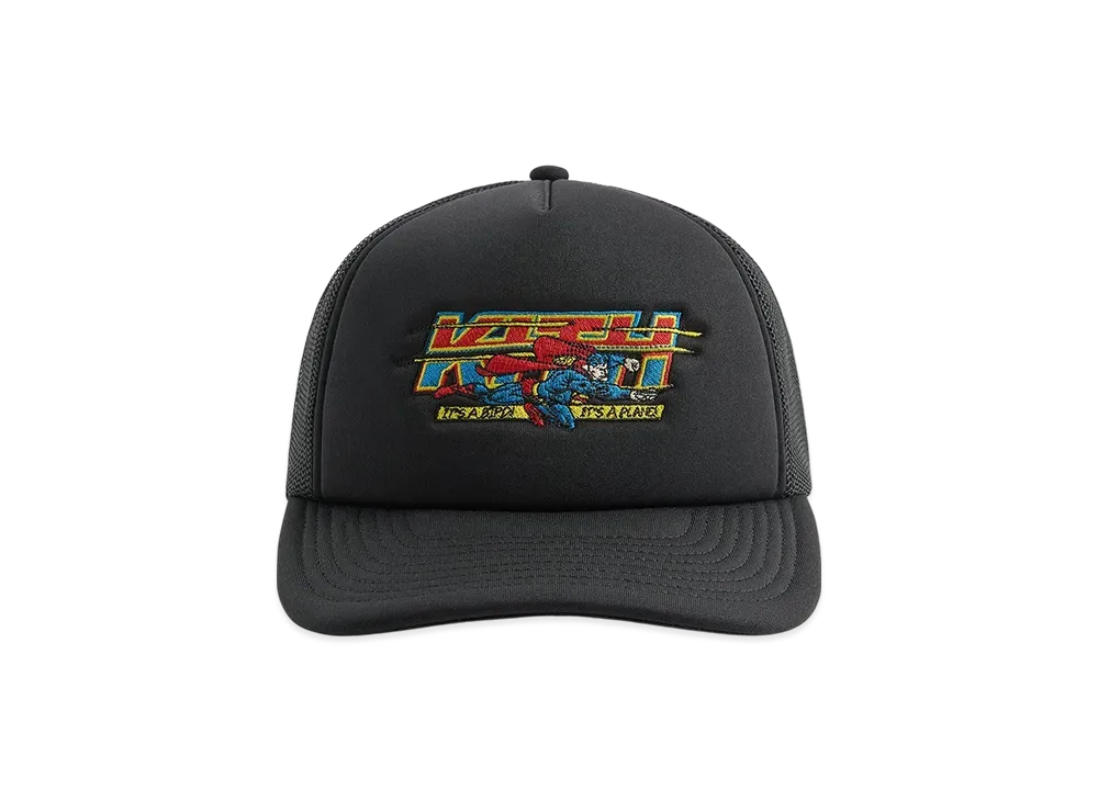 Kith x Superman Nolan Trucker Hat "Black"