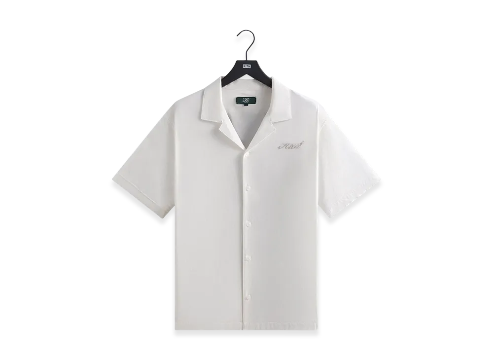 Kith x Wilson Embroidered Mesh Reade Shirt "White"