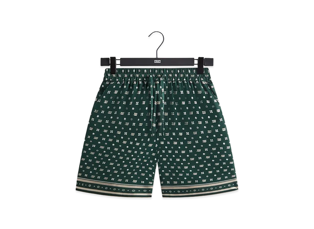 Kith x Wilson Silk Lyocell Lewis Short "Stadium"