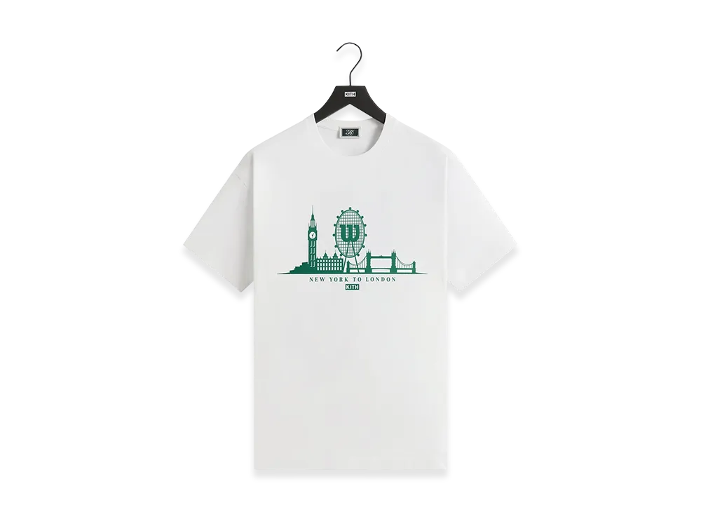 Kith x Wilson NY To London Tee "White"
