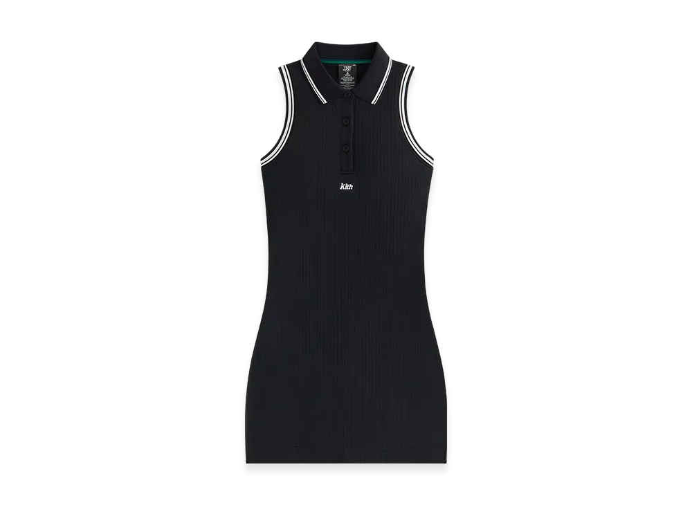Kith Women for Wilson Seamless Polo Dress "Black"