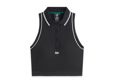 Kith Women for Wilson Classic Cropped Polo "Black"