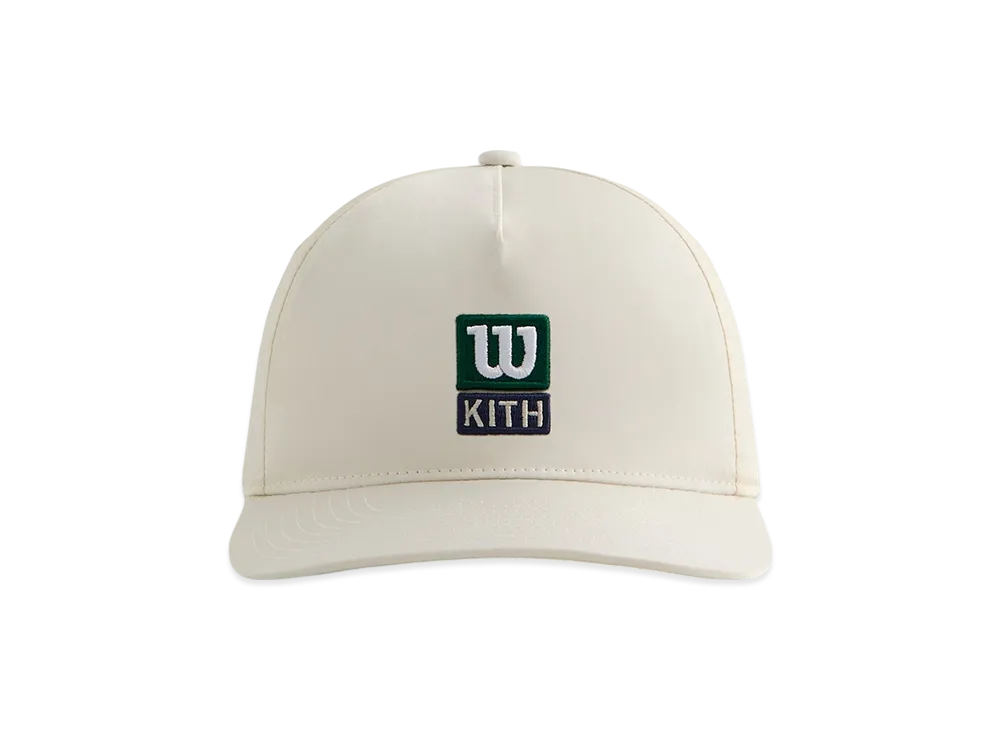 Kith x Wilson Nylon Baylow Pinch Crown Cap "Sandrift"