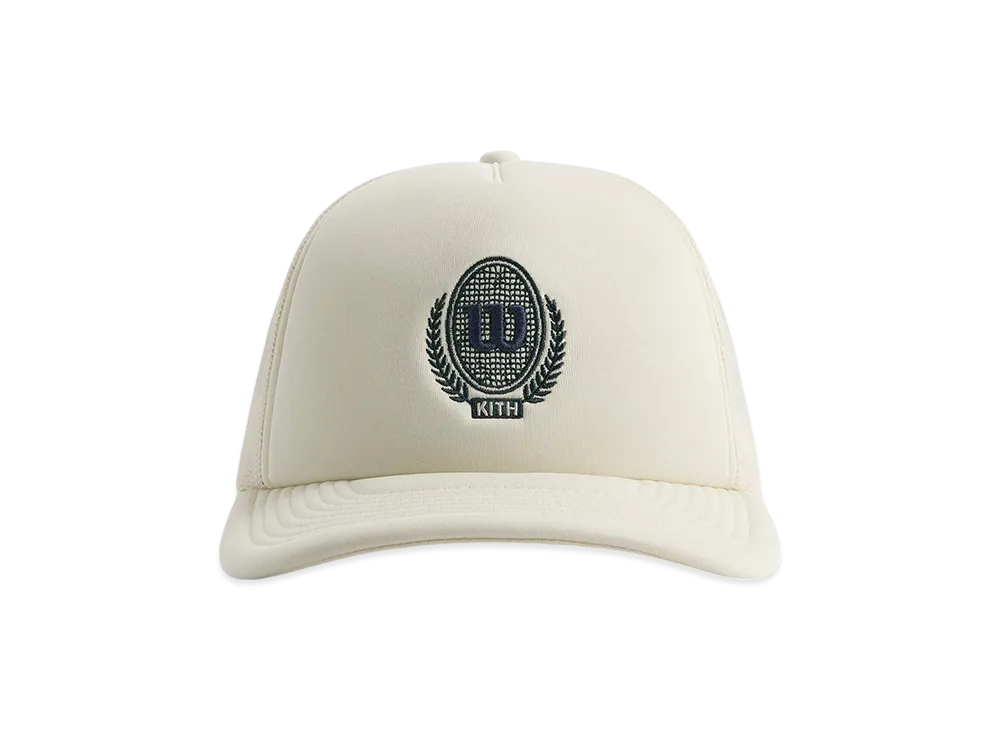 Kith x Wilson Polyfoam Nolan Trucker Hat "Sandrift"