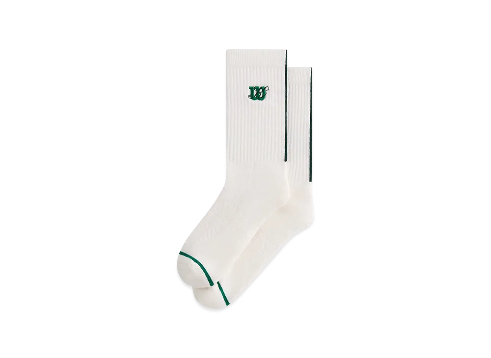 Kith x Wilson Performance Sock "White"