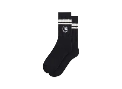 Kith x Wilson Striped Logo Crew Socks "Nocturnal"