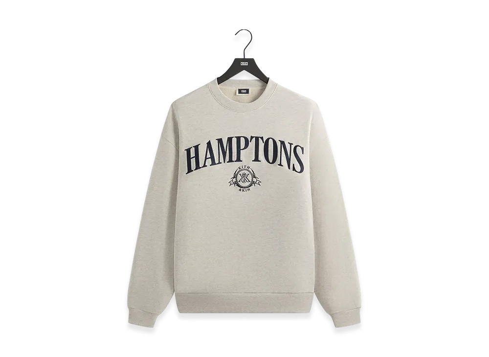Kith Hamptons Nelson Crewneck "Light Heather Grey"