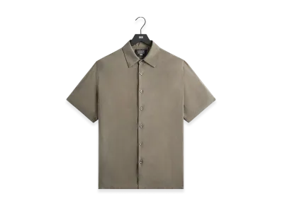 Kith x Giorgio Armani Silky Short Sleeve Button Up "Gravel"