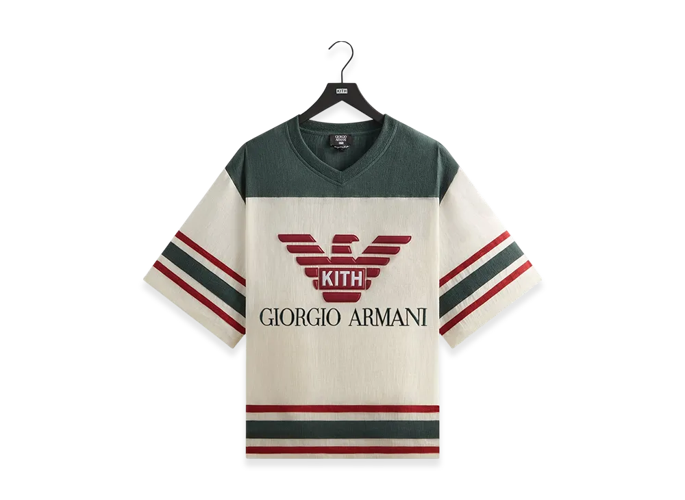 Kith x Giorgio Armani Open Weave Malik Jersey "Sandrift"