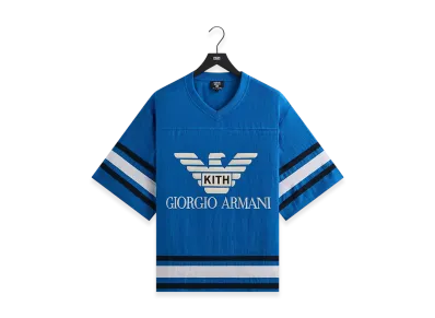 Kith x Giorgio Armani Open Weave Malik Jersey "Lake"