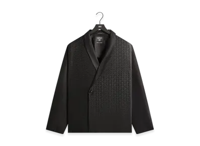 Kith x Giorgio Armani Monogram Long Sleeve Thompson Crossover Shirt "Black"