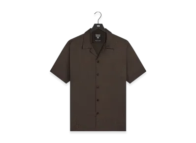 Kith x Giorgio Armani Monogram Short Sleeve Thompson Camp Collar Shirt "Kindling"