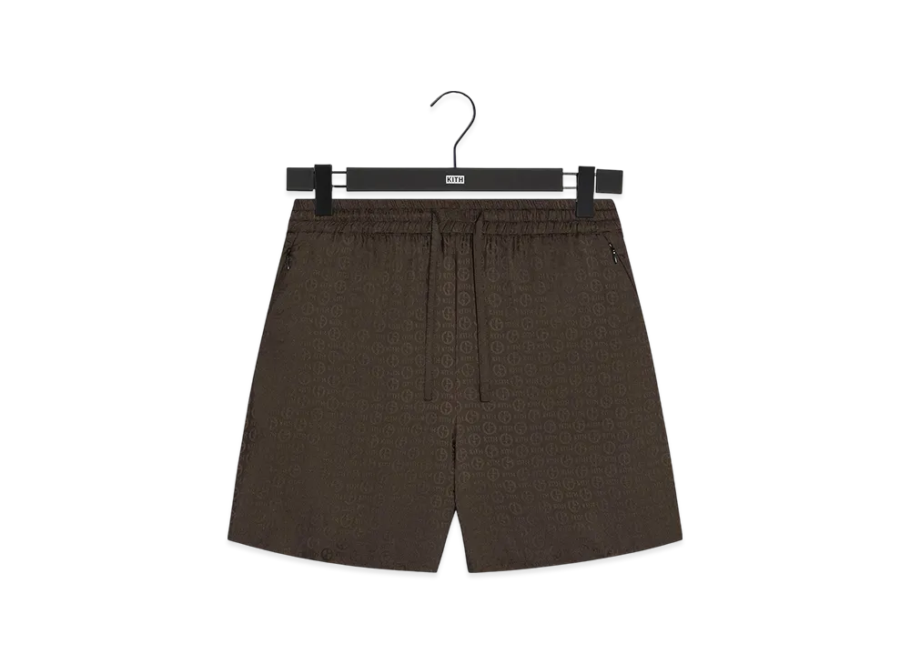 Kith x Giorgio Armani Monogram Cedar Short "Kindling"