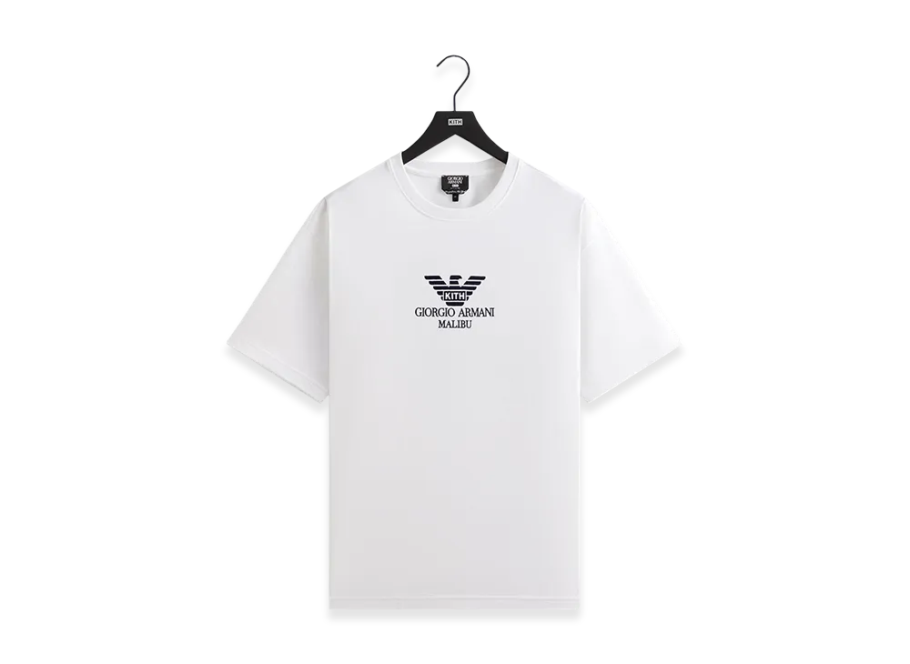 Kith x Giorgio Armani Malibu Tee "White"