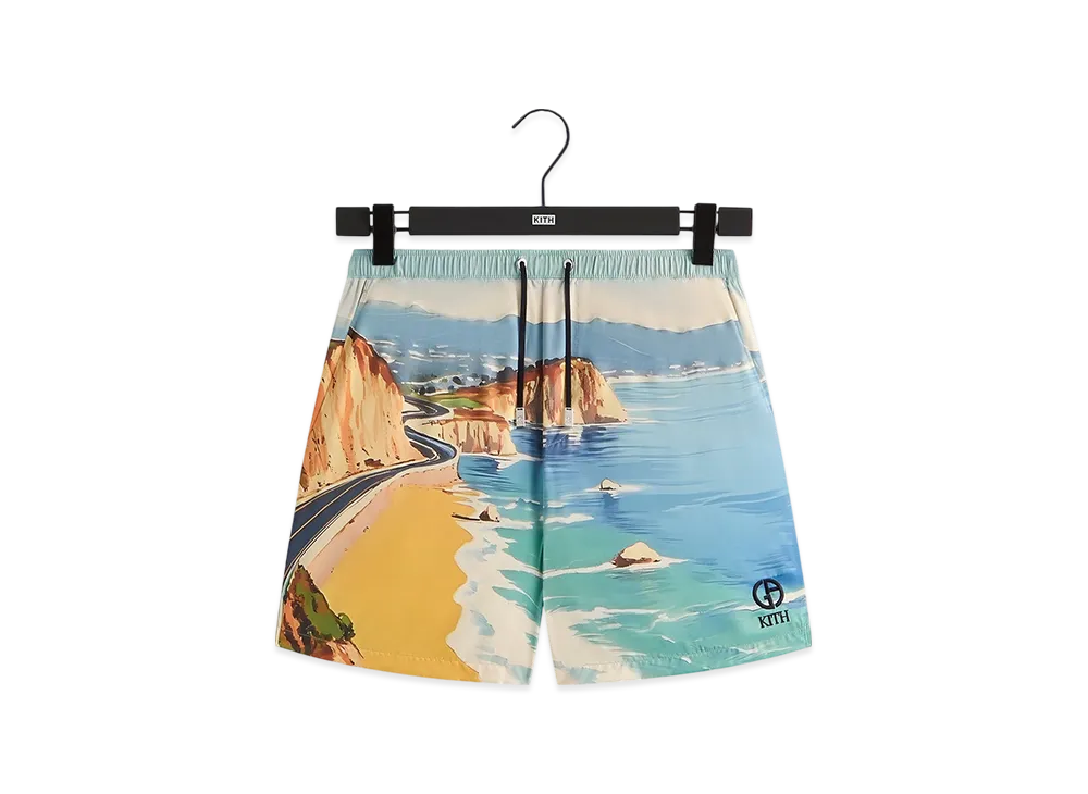 Kith x Giorgio Armani Malibu Collins Swim Short "Multi"