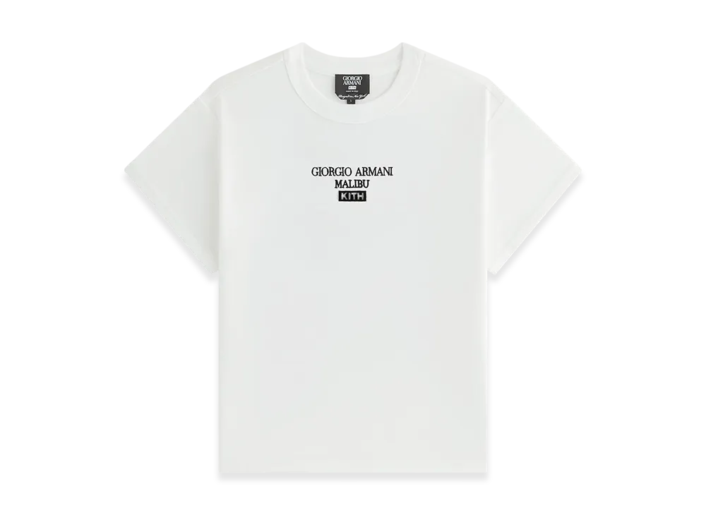 Kith x Giorgio Armani Women's Malibu Mulberry Tee "White"