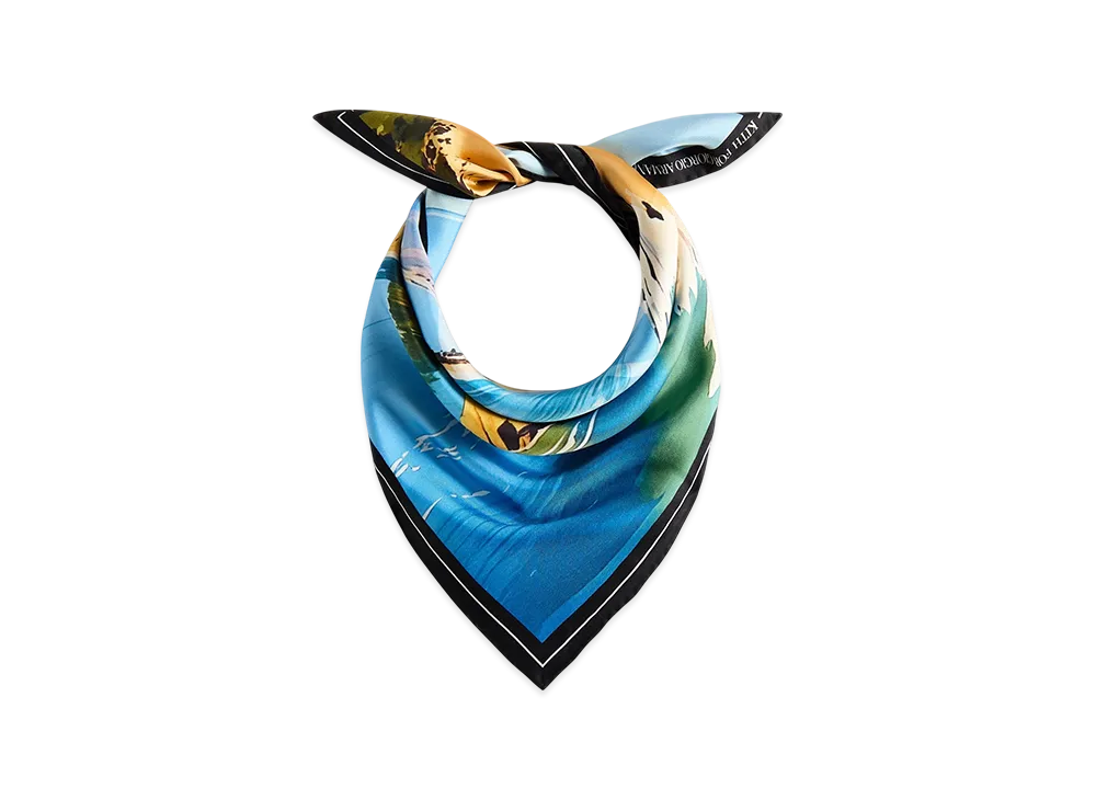 Kith x Giorgio Armani Malibu Printed Silk Bandana "Multi"