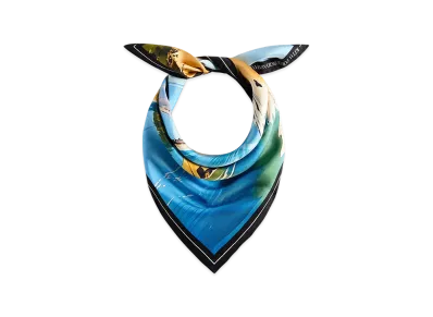 Kith x Giorgio Armani Malibu Printed Silk Bandana "Multi"