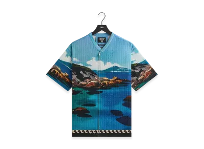 Kith x Giorgio Armani Sardinia Short Sleeve Zip Shirt "Multi"