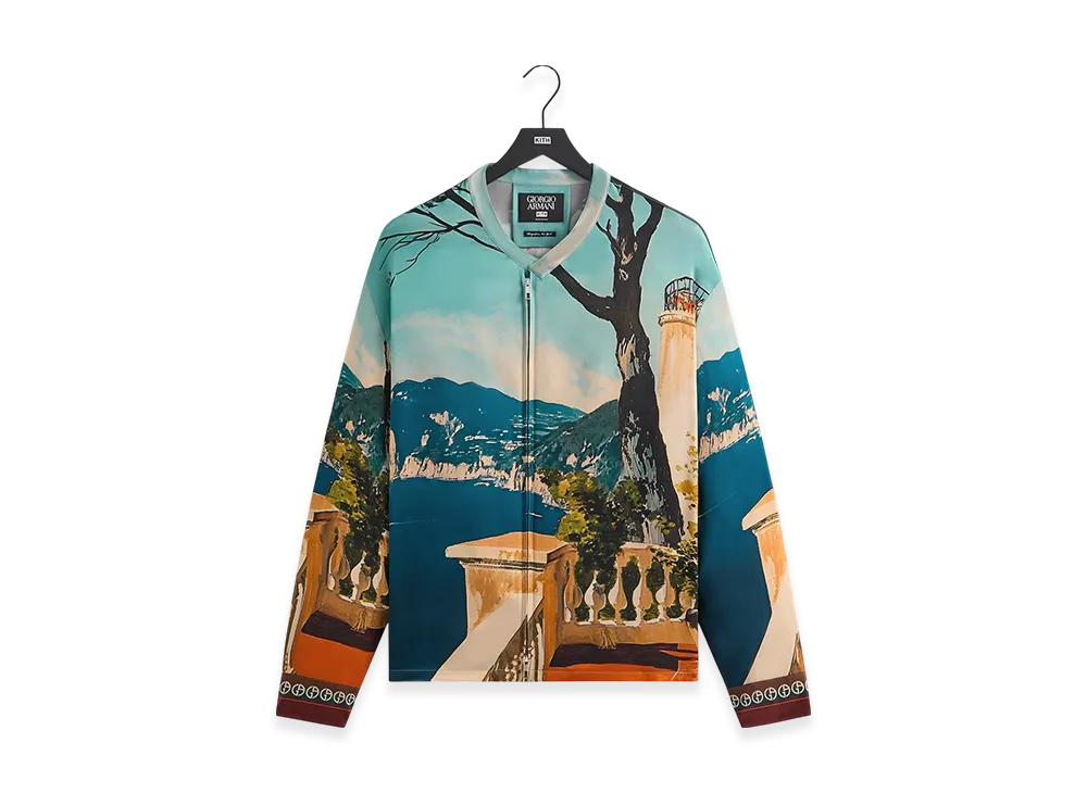 Kith x Giorgio Armani Capri Long Sleeve Zip-Up Shirt "Multi"