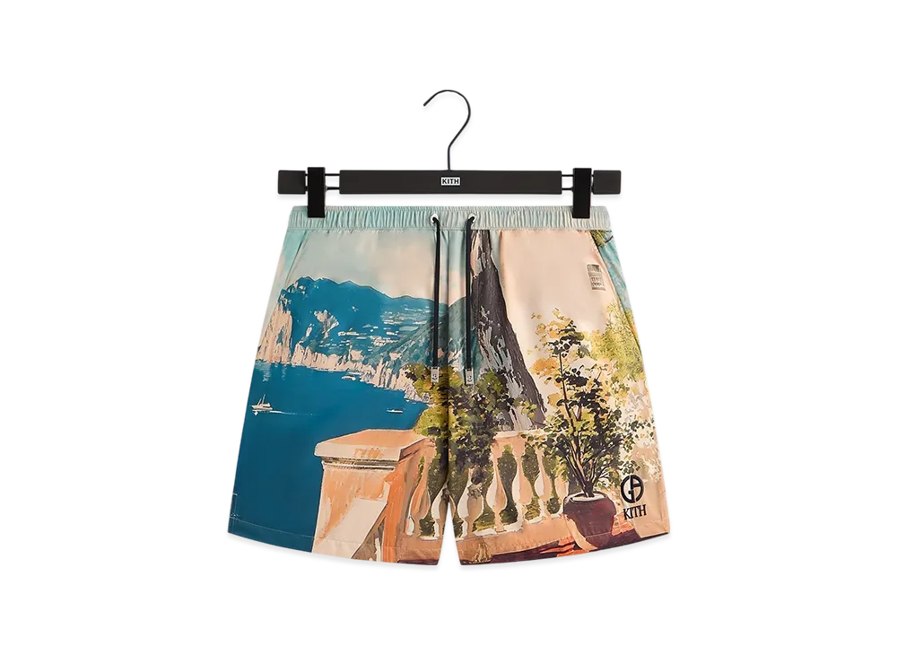 Kith x Giorgio Armani Capri Collins Swim Short "Multi"