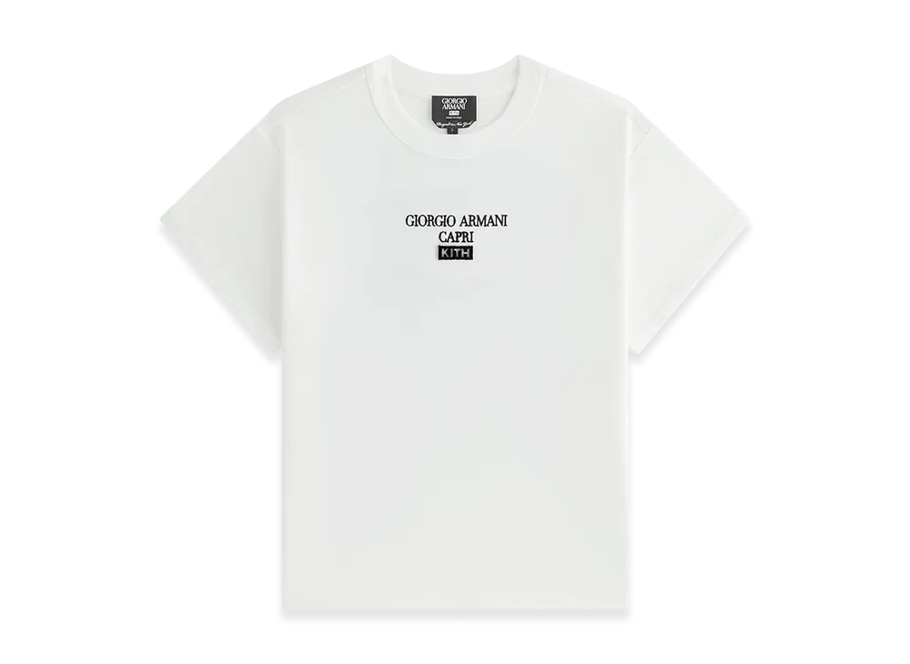 Kith x Giorgio Armani Women's Capri Mulberry Tee "Wihte"