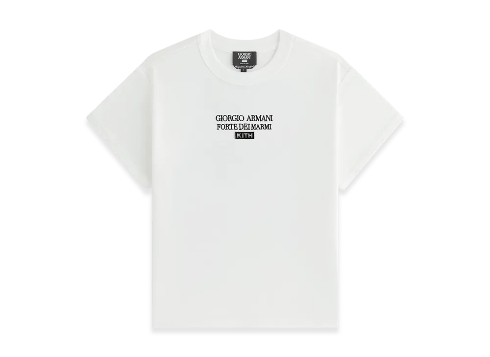 Kith x Giorgio Armani Women's Forte Dei Marmi Mulberry Tee "White"
