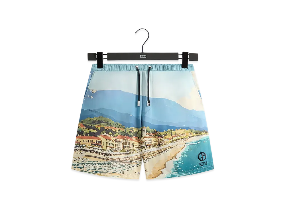 Kith x Giorgio Armani Forte dei Marmi Collins Swim Short "Multi"