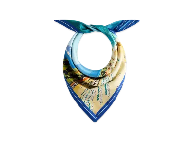 Kith x Giorgio Armani Forte dei Marmi Printed Silk Bandana "Multi"