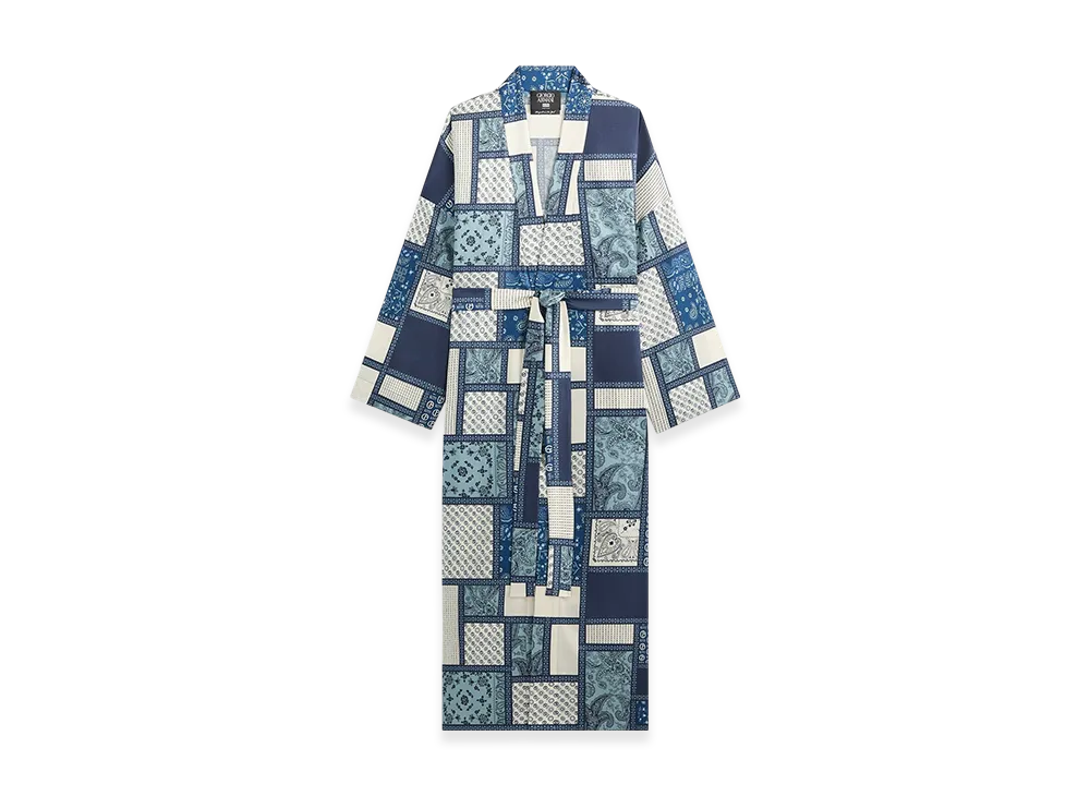 Kith x Giorgio Armani Women's Hammered Silk Kimono "Nocturnal"