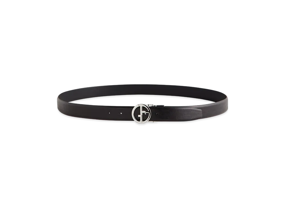 Kith x Giorgio Armani Reversible Leather Belt "Black"