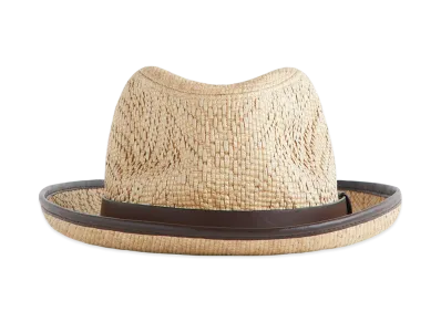 Kith x Giorgio Armani Paper Straw Fedora "Natural"