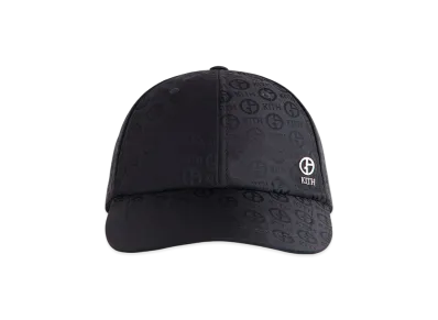 Kith x Giorgio Armani Midweight Jacquard Silk Classic Cap "Black"