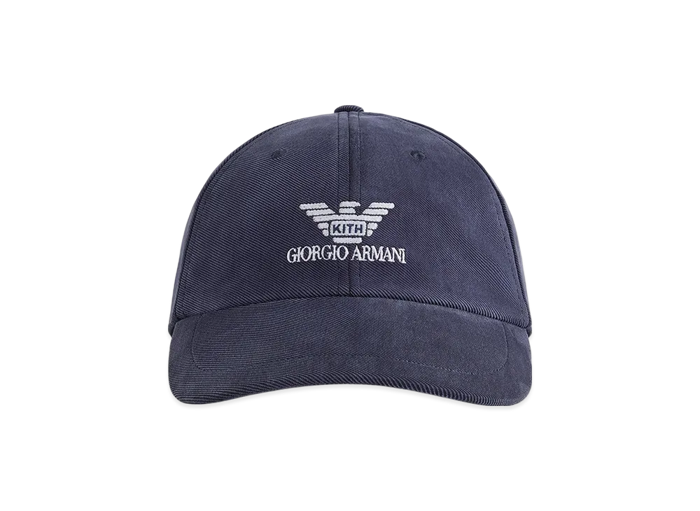 Kith x Giorgio Armani Cupro Jersey Classic Cap "Nocturnal"