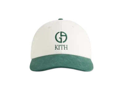 Kith x Giorgio Armani Twill Two-Tone Classic Cap "Sandrift"